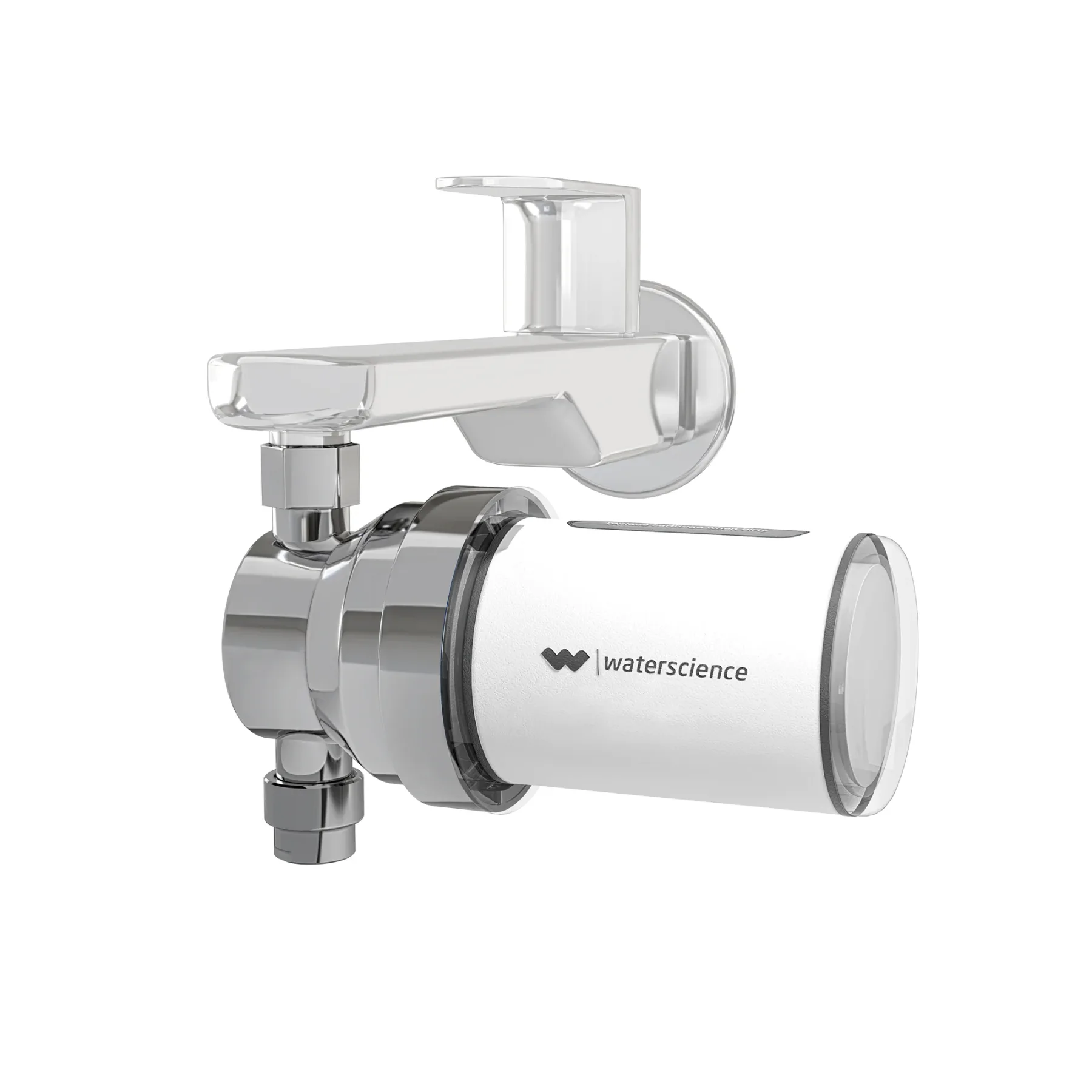 WaterScience VERSA shower and tap filter fitted to a tap